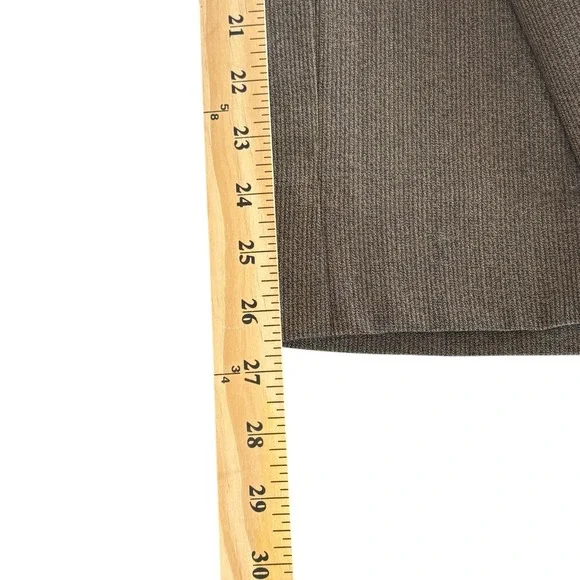Canali Woolmark Pura Lana Vergine Brown Wool Trouser Pants Sz 34 - Picture 4 of 6